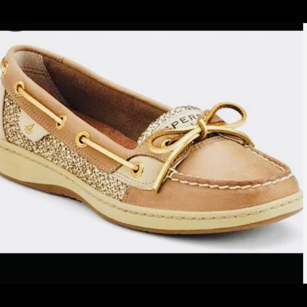 Sperry Sequin Boat Shoes Size 8.5M